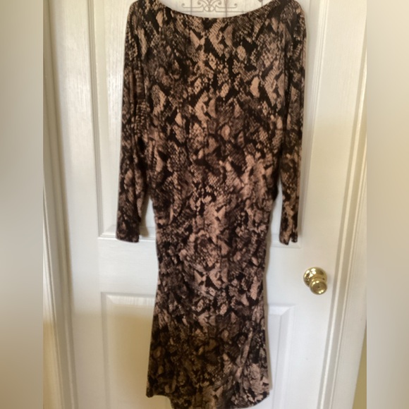 Lauren Ralph Lauren Dresses & Skirts - Lauren Ralph Lauren Leopard Print Ruched Stretchy Dress size 16W